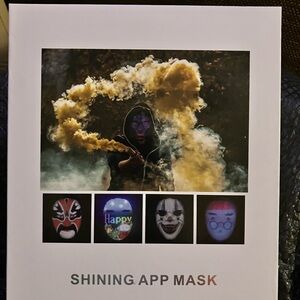 Shining LED App-Controlled Mask